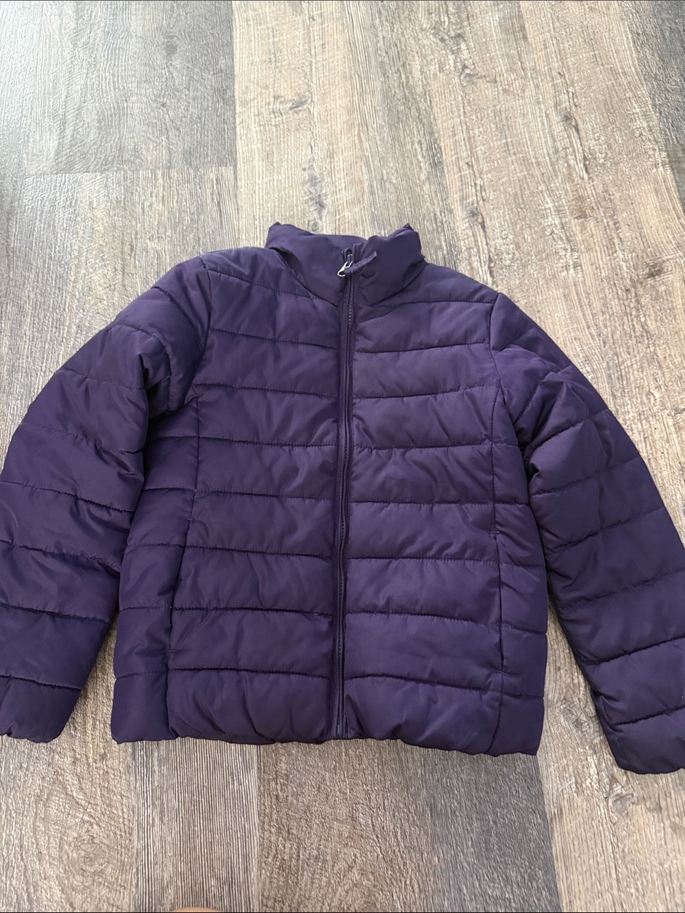 Place Kids Dark Purple Quilted Puffer Jacket